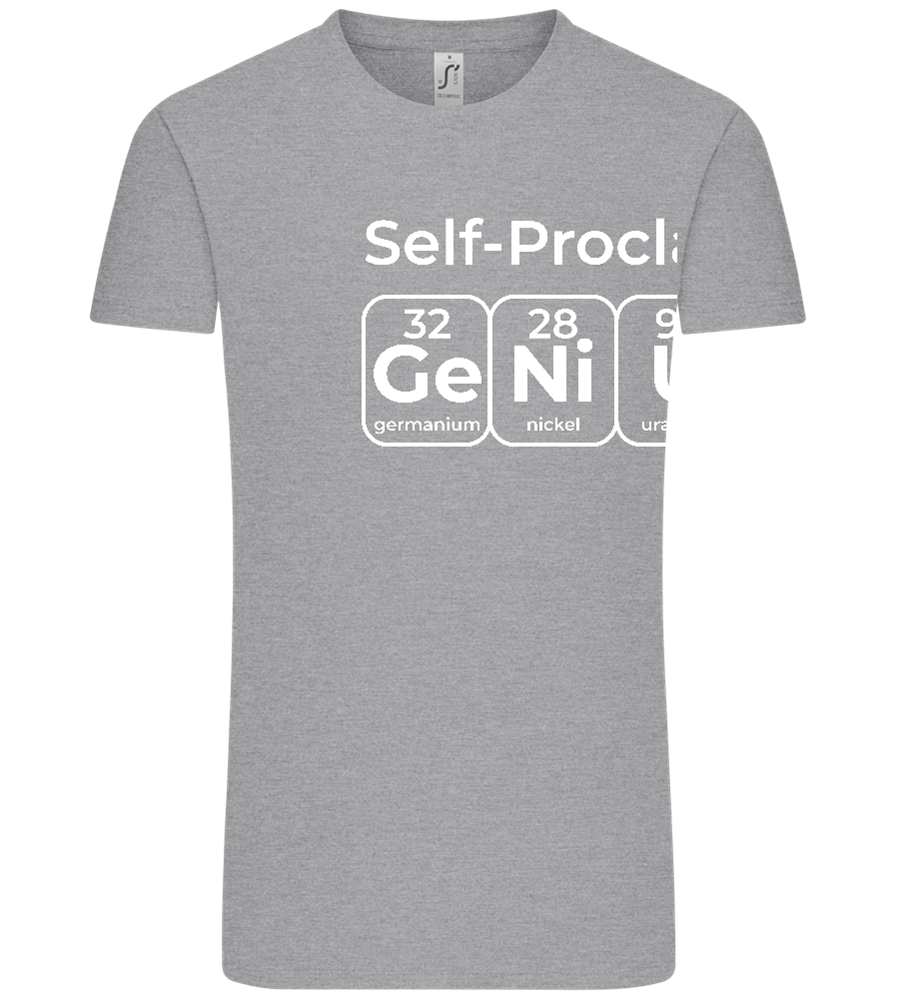 Periodic Table Genius Design - Comfort Unisex T-Shirt_ORION GREY_front