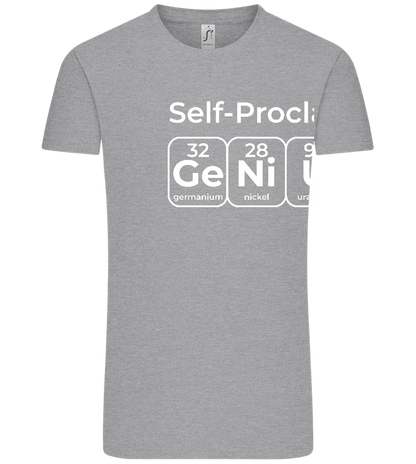 Periodic Table Genius Design - Comfort Unisex T-Shirt_ORION GREY_front