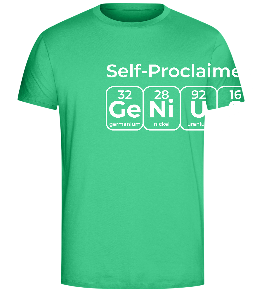 Periodic Table Genius Design - Comfort Unisex T-Shirt_SPRING GREEN_front