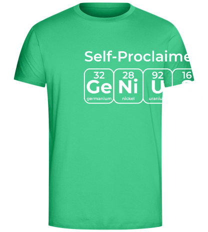 Periodic Table Genius Design - Comfort Unisex T-Shirt_SPRING GREEN_front