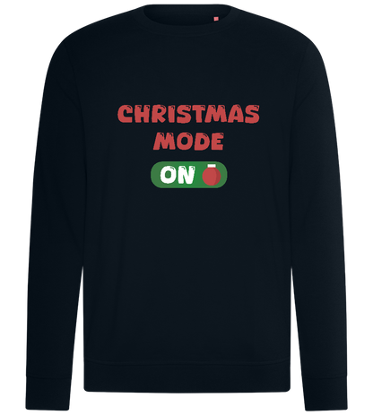 Christmas Mode ON Design - Comfort unisex sweater_BLACK_front