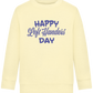 Happy Left Handers Day Design - Comfort Kids Sweater_AMARELO CLARO_front