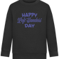 Happy Left Handers Day Design - Comfort Kids Sweater_BLACK_front