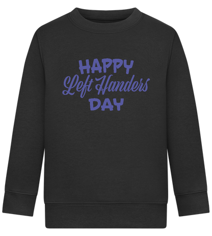 Happy Left Handers Day Design - Comfort Kids Sweater_BLACK_front