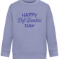 Happy Left Handers Day Design - Comfort Kids Sweater_BLUE_front