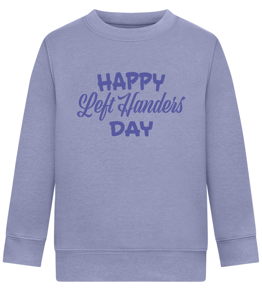 Happy Left Handers Day Design - Comfort Kids Sweater_BLUE_front