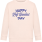 Happy Left Handers Day Design - Comfort Kids Sweater_LIGHT PEACH ROSE_front