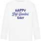 Happy Left Handers Day Design - Comfort Kids Sweater_WHITE_front