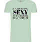 I Hate Being Sexy Design - Comfort Unisex T-Shirt_ICE GREEN_front