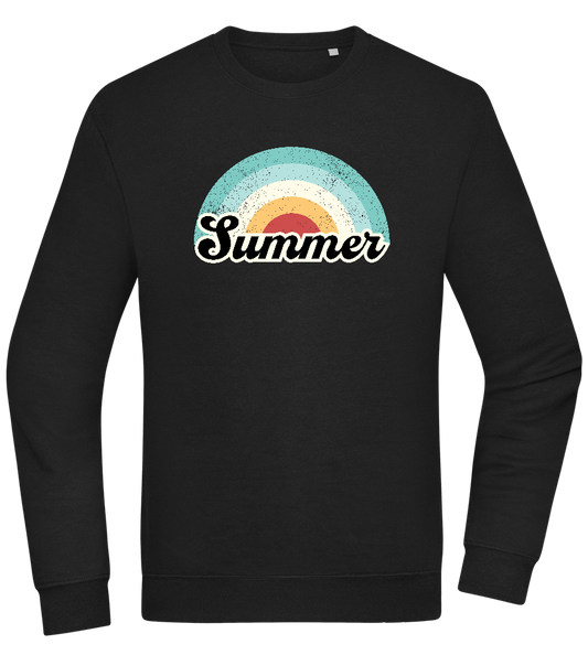 Summer Rainbow Design - Comfort Essential Unisex Sweater_BLACK_front