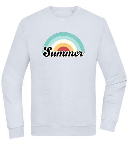 Summer Rainbow Design - Comfort Essential Unisex Sweater_CREAMY BLUE_front