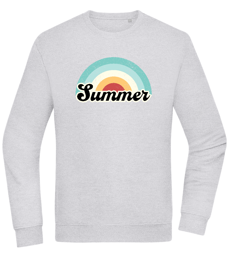 Summer Rainbow Design - Comfort Essential Unisex Sweater_ORION GREY II_front