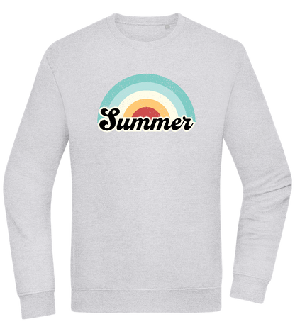 Summer Rainbow Design - Comfort Essential Unisex Sweater_ORION GREY II_front