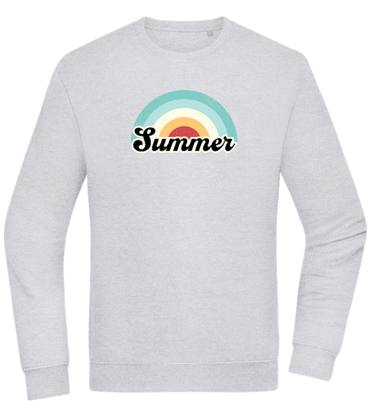 Summer Rainbow Design - Comfort Essential Unisex Sweater_ORION GREY II_front