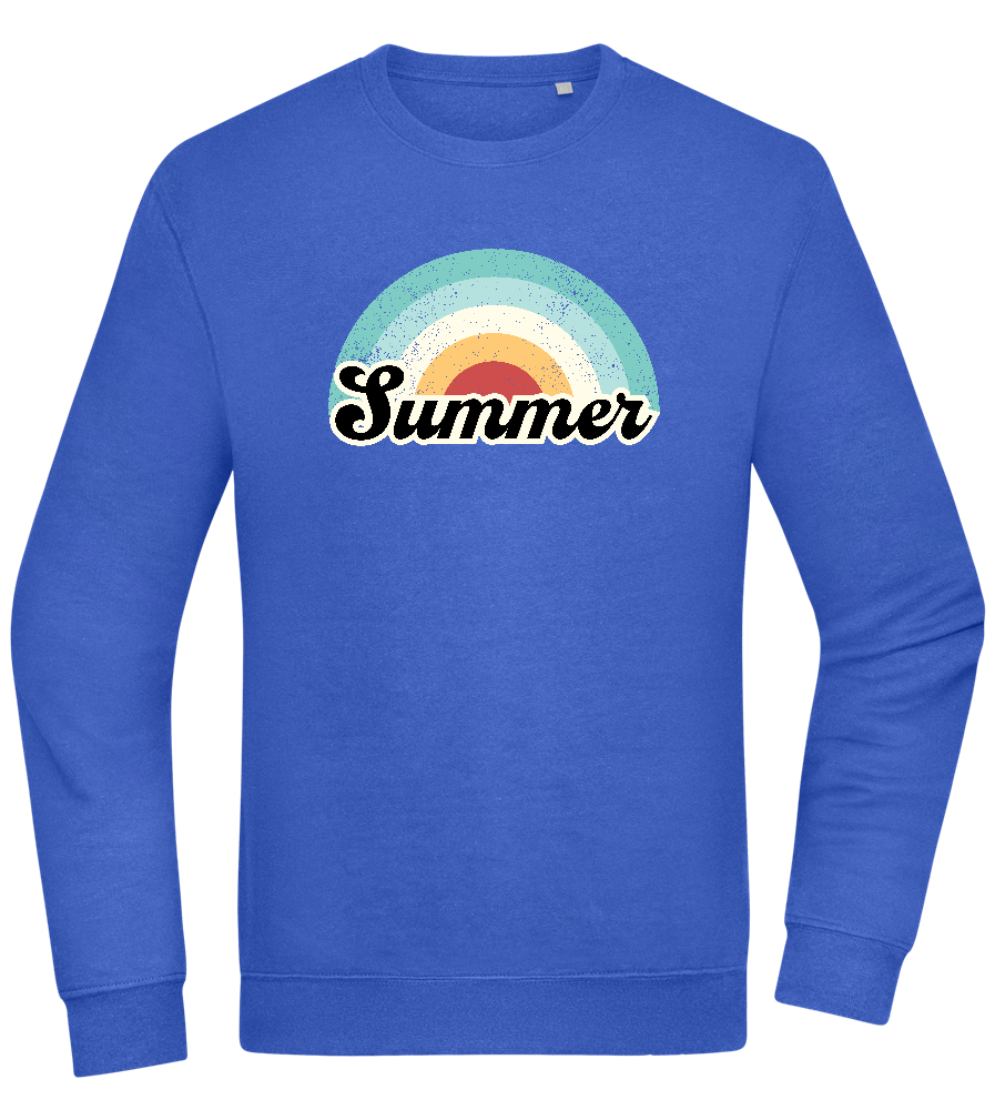 Summer Rainbow Design - Comfort Essential Unisex Sweater_ROYAL_front