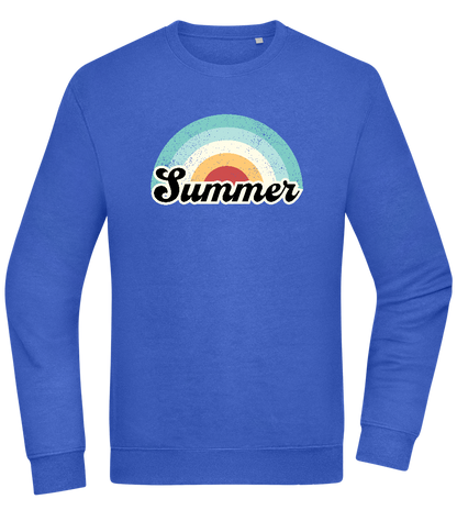 Summer Rainbow Design - Comfort Essential Unisex Sweater_ROYAL_front