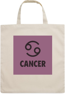 Zodiac Cancer Design - Essential short handle cotton tote bag