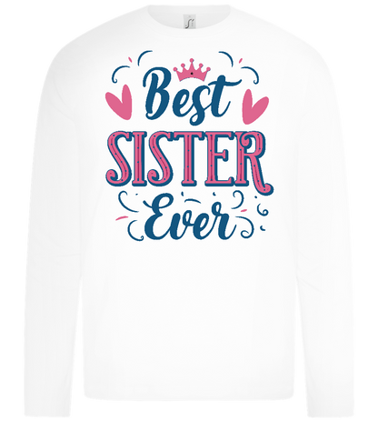 Best Sister Design - Premium kids long sleeve t-shirt_WHITE_front