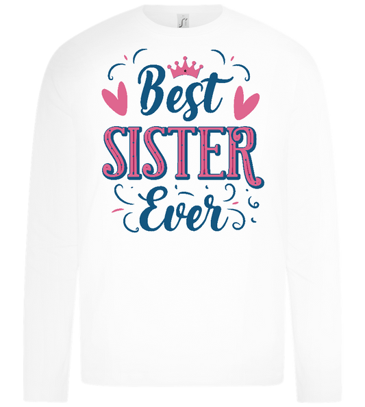 Best Sister Design - Premium kids long sleeve t-shirt_WHITE_front