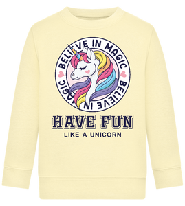 Believe in Magic Unicorn Design - Comfort Kids Sweater