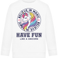 Believe in Magic Unicorn Design - Comfort Kids Sweater_WHITE_front