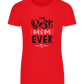 The Best Mom Ever Design - Basic women's fitted t-shirt_RED_front