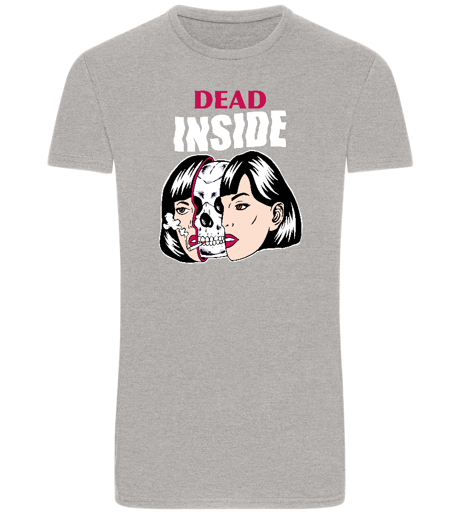 Dead Inside Skull Design - Basic Unisex T-Shirt_ORION GREY_front