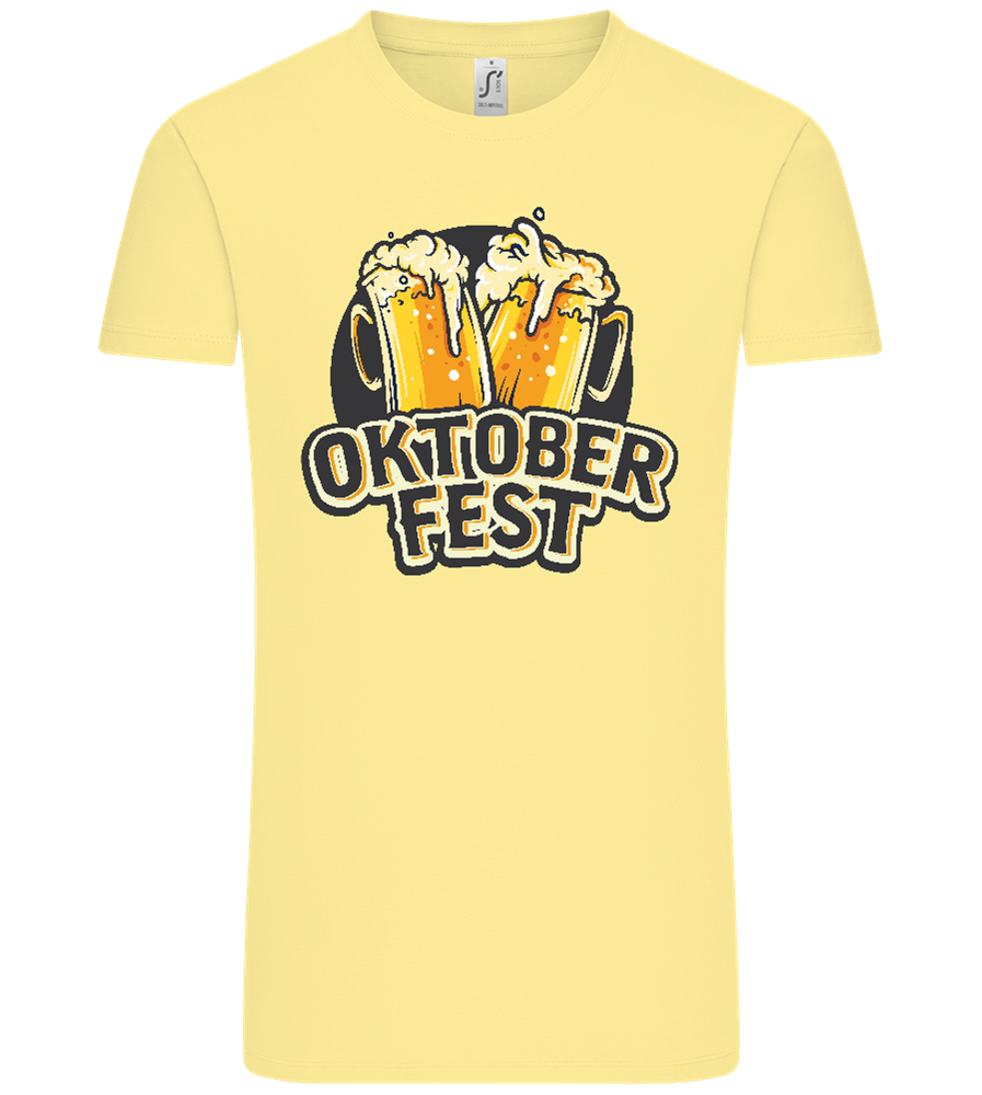 Oktoberfest Beers Design - Comfort Unisex T-Shirt_AMARELO CLARO_front