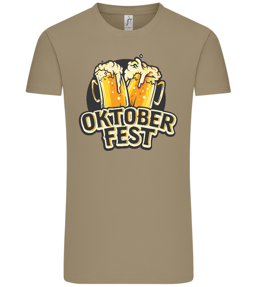Oktoberfest Beers Design - Comfort Unisex T-Shirt_KHAKI_front