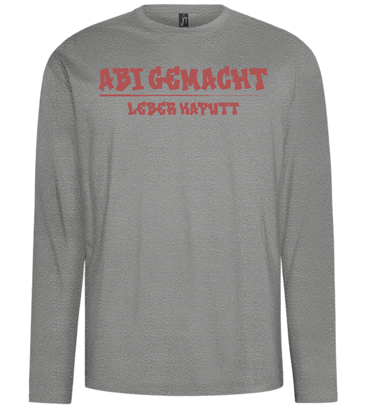 Abi Gemacht Leber Kaputt Design - Comfort men's long sleeve t-shirt_ORION GREY_front