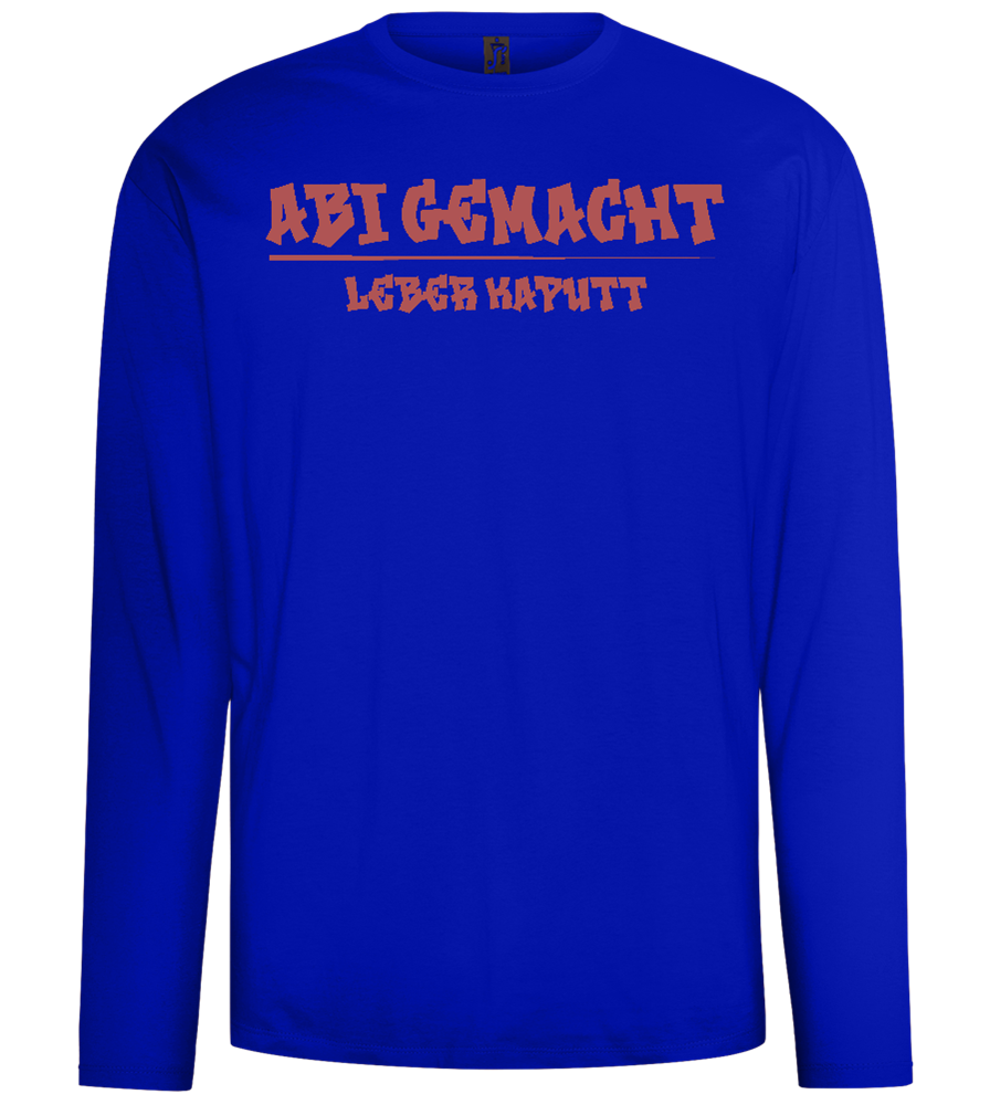 Abi Gemacht Leber Kaputt Design - Comfort men's long sleeve t-shirt_OVERSEAS_front