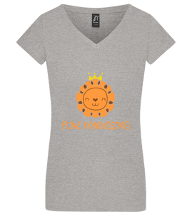 Fijne Koningsdag Design - Basic women's v-neck t-shirt