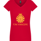Fijne Koningsdag Design - Basic women's v-neck t-shirt_RED_front