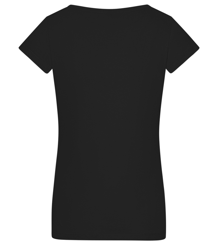 Fijne Koningsdag Design - Basic women's v-neck t-shirt_DEEP BLACK_back