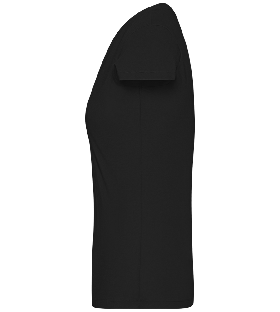 Fijne Koningsdag Design - Basic women's v-neck t-shirt_DEEP BLACK_left