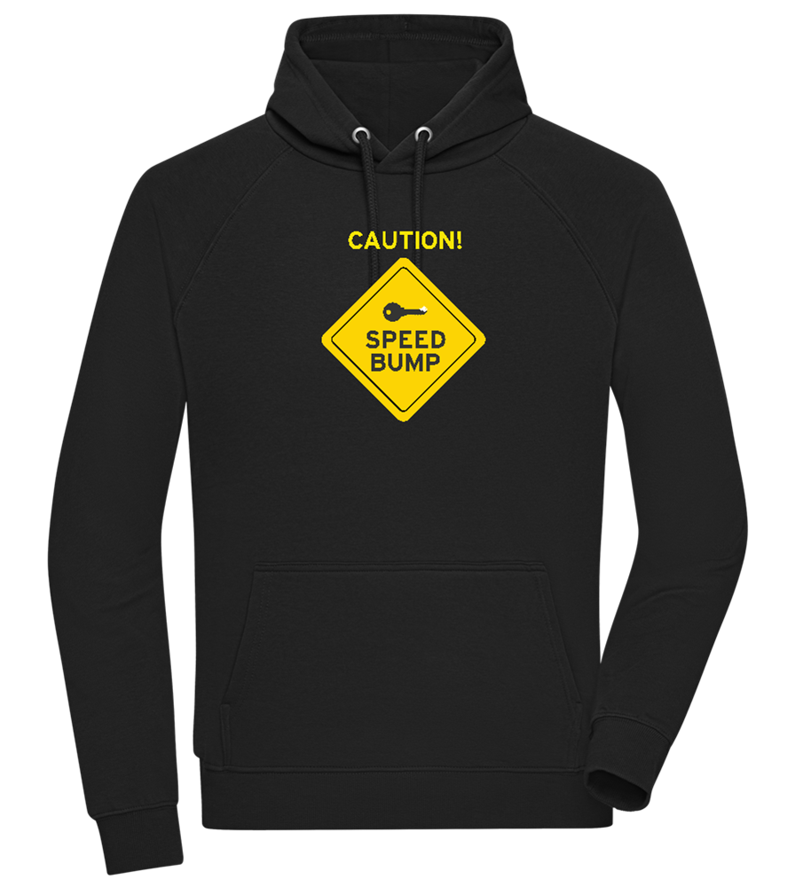 Speed Bump Design - Comfort unisex hoodie_BLACK_front