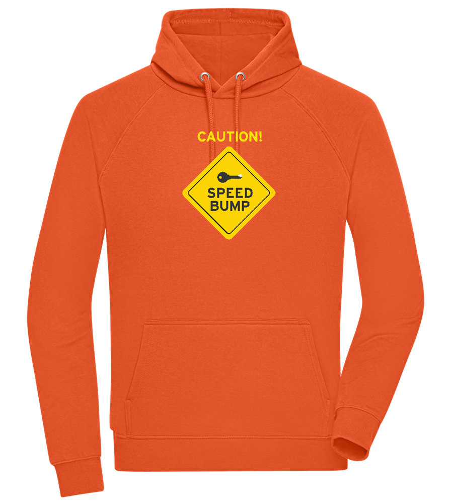 Speed Bump Design - Comfort unisex hoodie_BURNT ORANGE_front