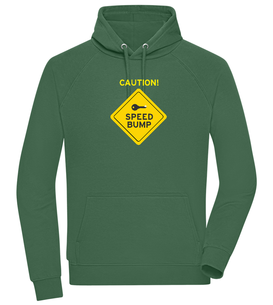 Speed Bump Design - Comfort unisex hoodie_GREEN BOTTLE_front