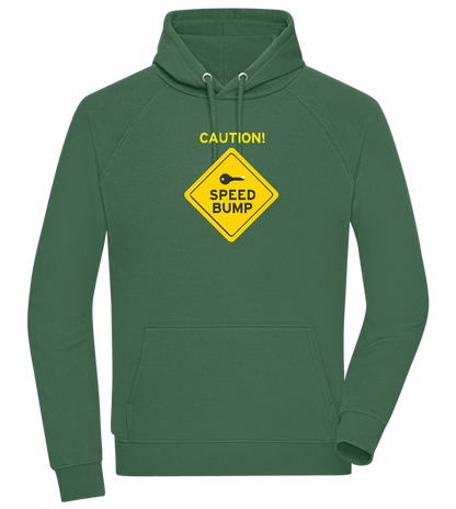 Speed Bump Design - Comfort unisex hoodie_GREEN BOTTLE_front