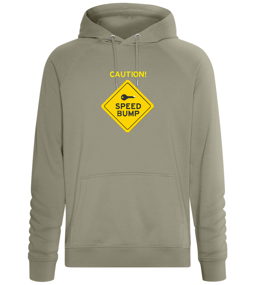 Speed Bump Design - Comfort unisex hoodie_KHAKI_front