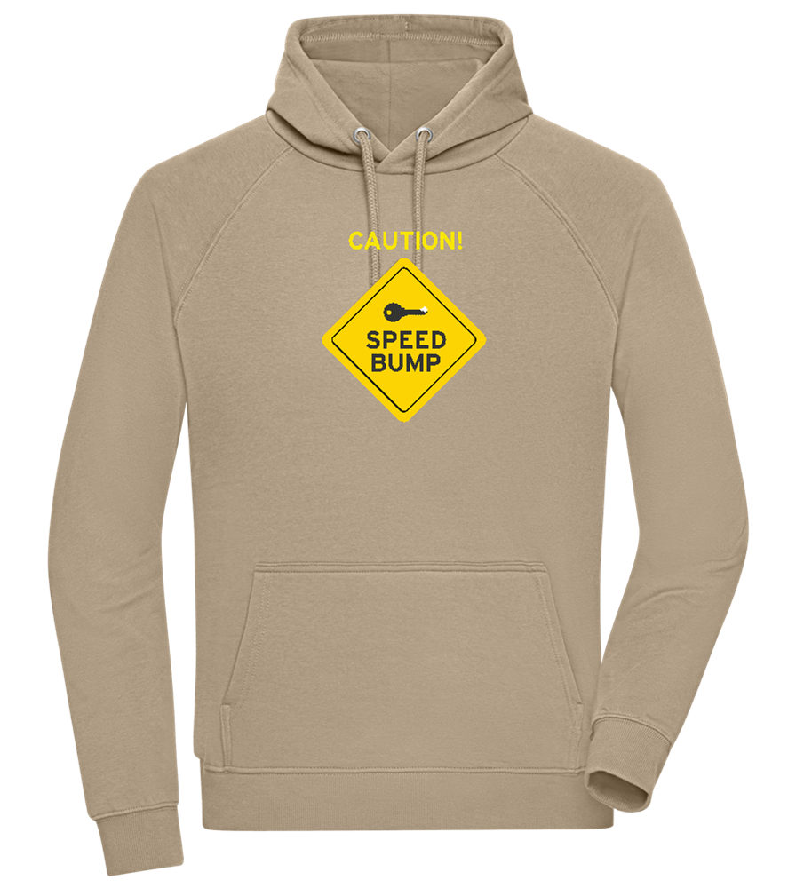 Speed Bump Design - Comfort unisex hoodie_KHAKI_front