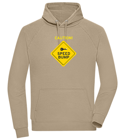 Speed Bump Design - Comfort unisex hoodie_KHAKI_front