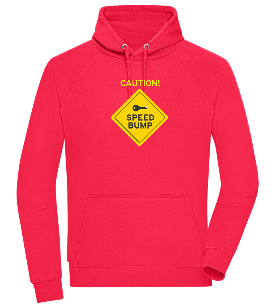 Speed Bump Design - Comfort unisex hoodie_RED_front