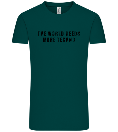 The World Needs More Techno Design - Comfort Unisex T-Shirt_GREEN EMPIRE_front