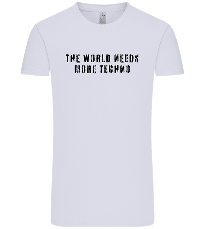 The World Needs More Techno Design - Comfort Unisex T-Shirt_LILAK_front