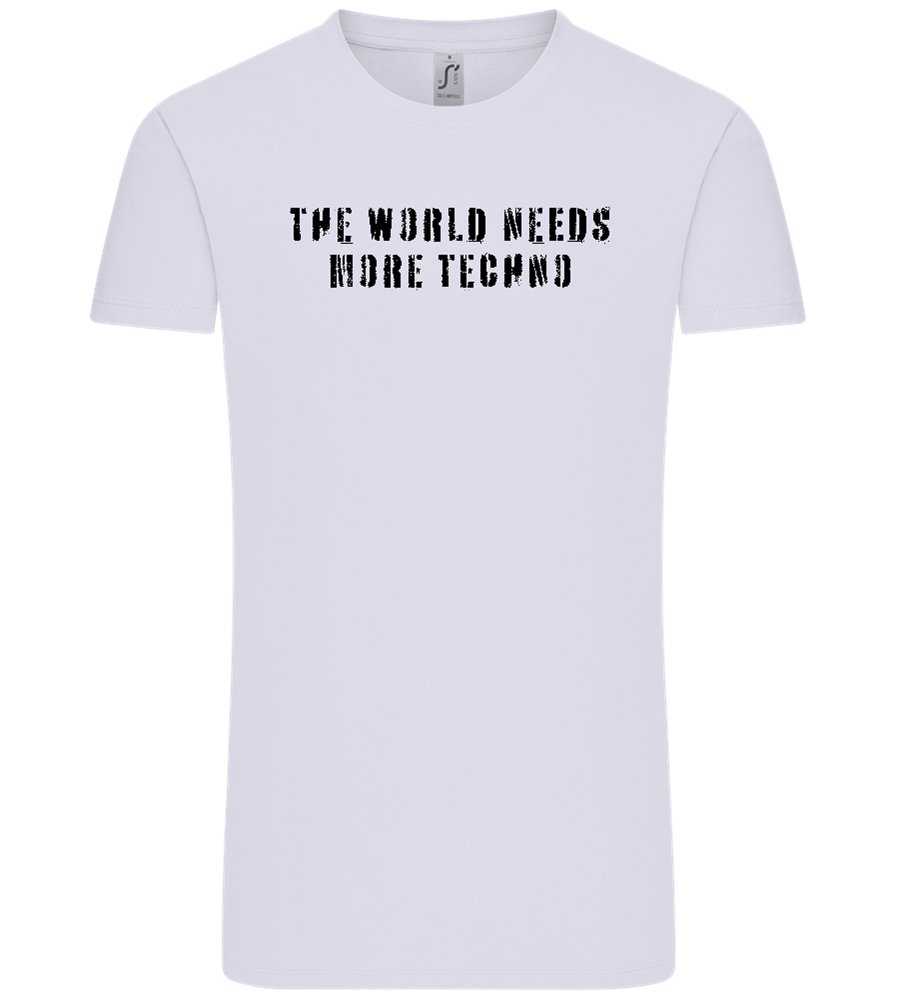 The World Needs More Techno Design - Comfort Unisex T-Shirt_LILAK_front