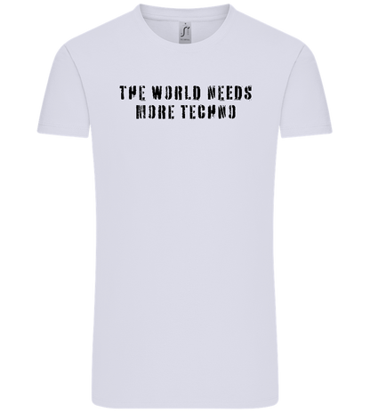 The World Needs More Techno Design - Comfort Unisex T-Shirt_LILAK_front