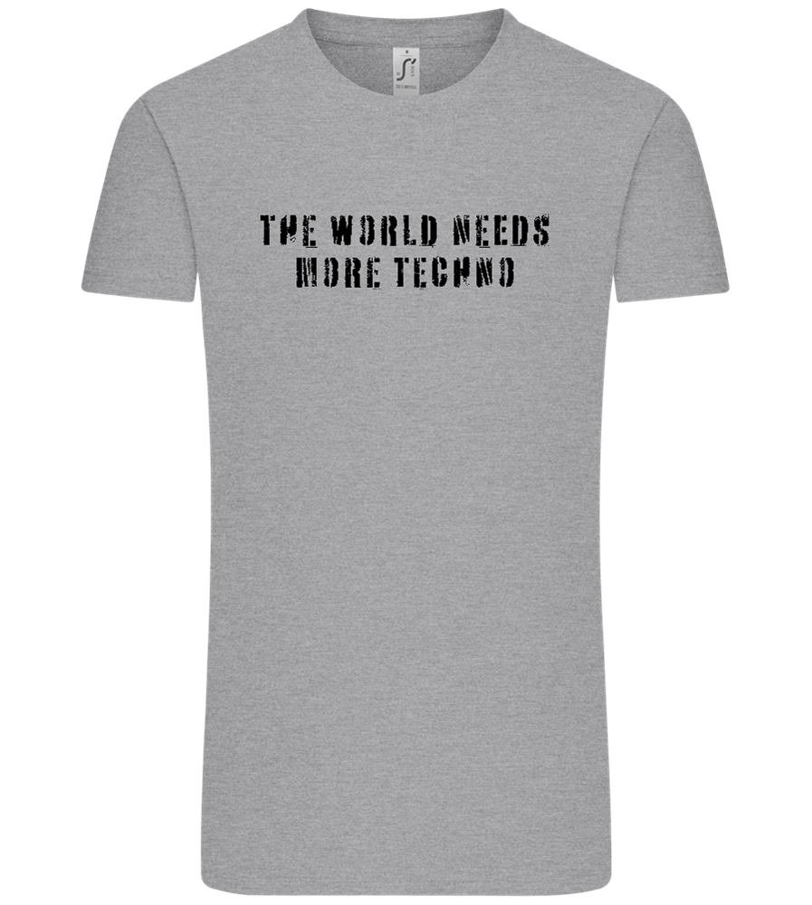 The World Needs More Techno Design - Comfort Unisex T-Shirt_ORION GREY_front
