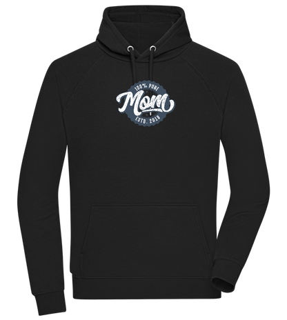 100% Pure Mom Design - Comfort unisex hoodie_BLACK_front