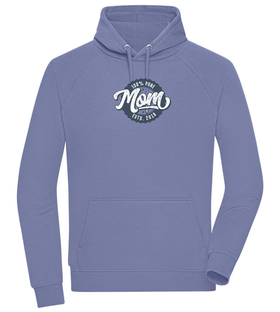 100% Pure Mom Design - Comfort unisex hoodie_BLUE_front